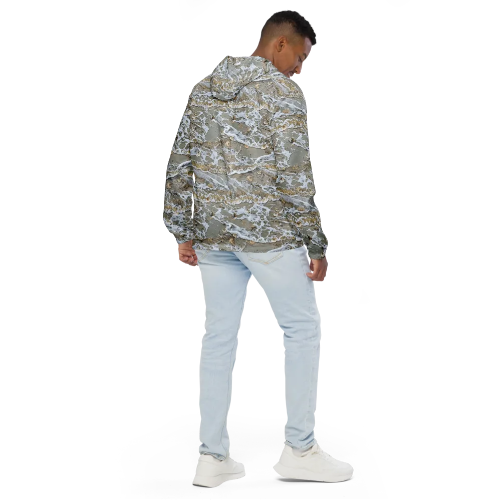 Tidal Shells on Men's Windbreaker — Back