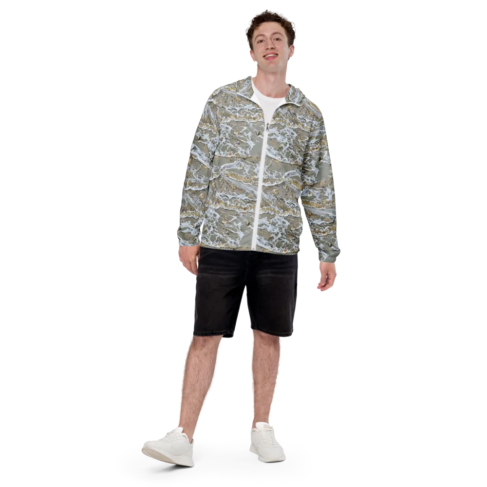 Tidal Shells on Men's Windbreaker — Front