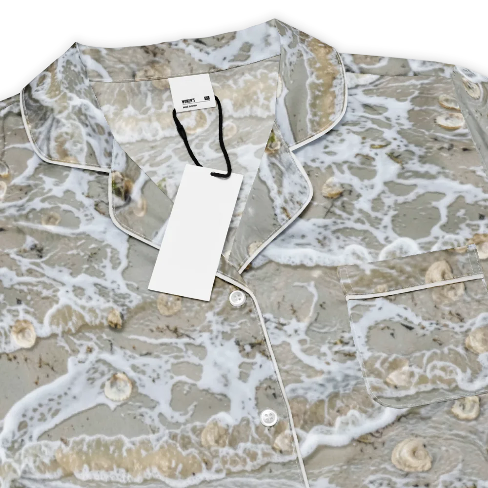 Tidal Shells on Women's Short Sleeve Pajama Top — Product details