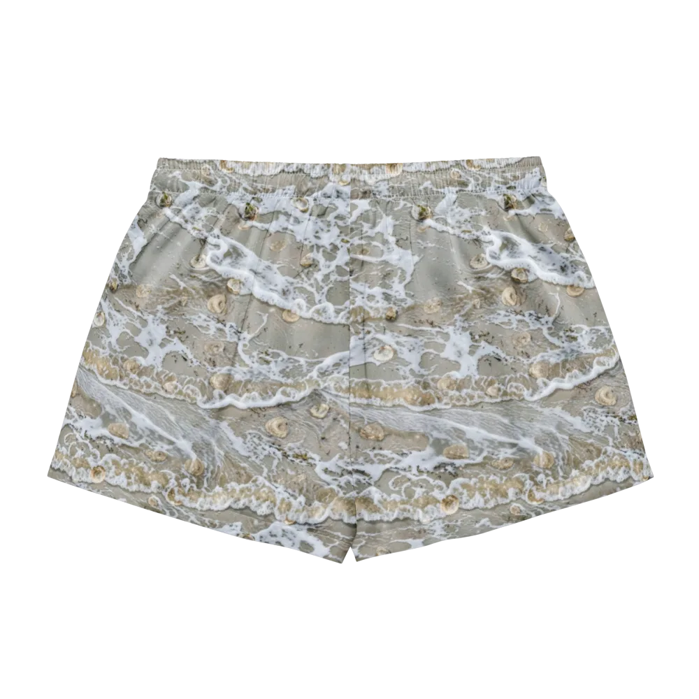 Tidal Shells on Women's Pajama Shorts — Back