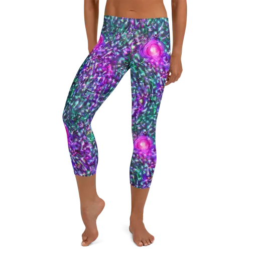 Hyperbloom on a Capri Leggings