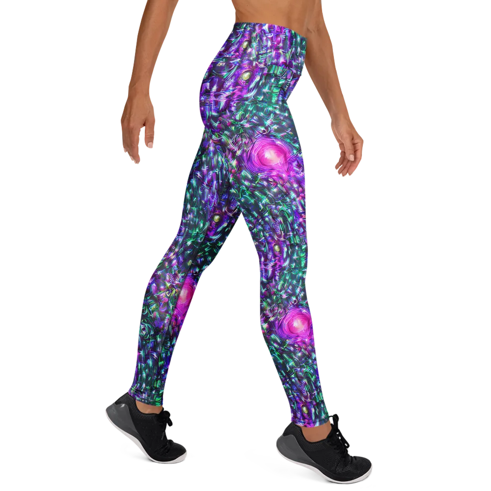 Hyperbloom on Yoga Leggings — Right