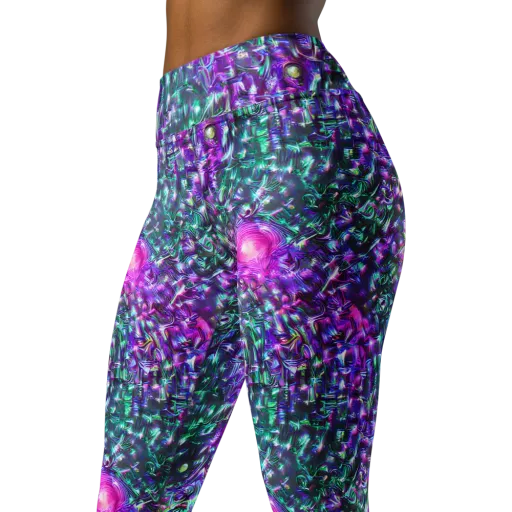 Hyperbloom on a Yoga Leggings