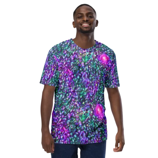 Hyperbloom on a Men's Crew Neck T-Shirt