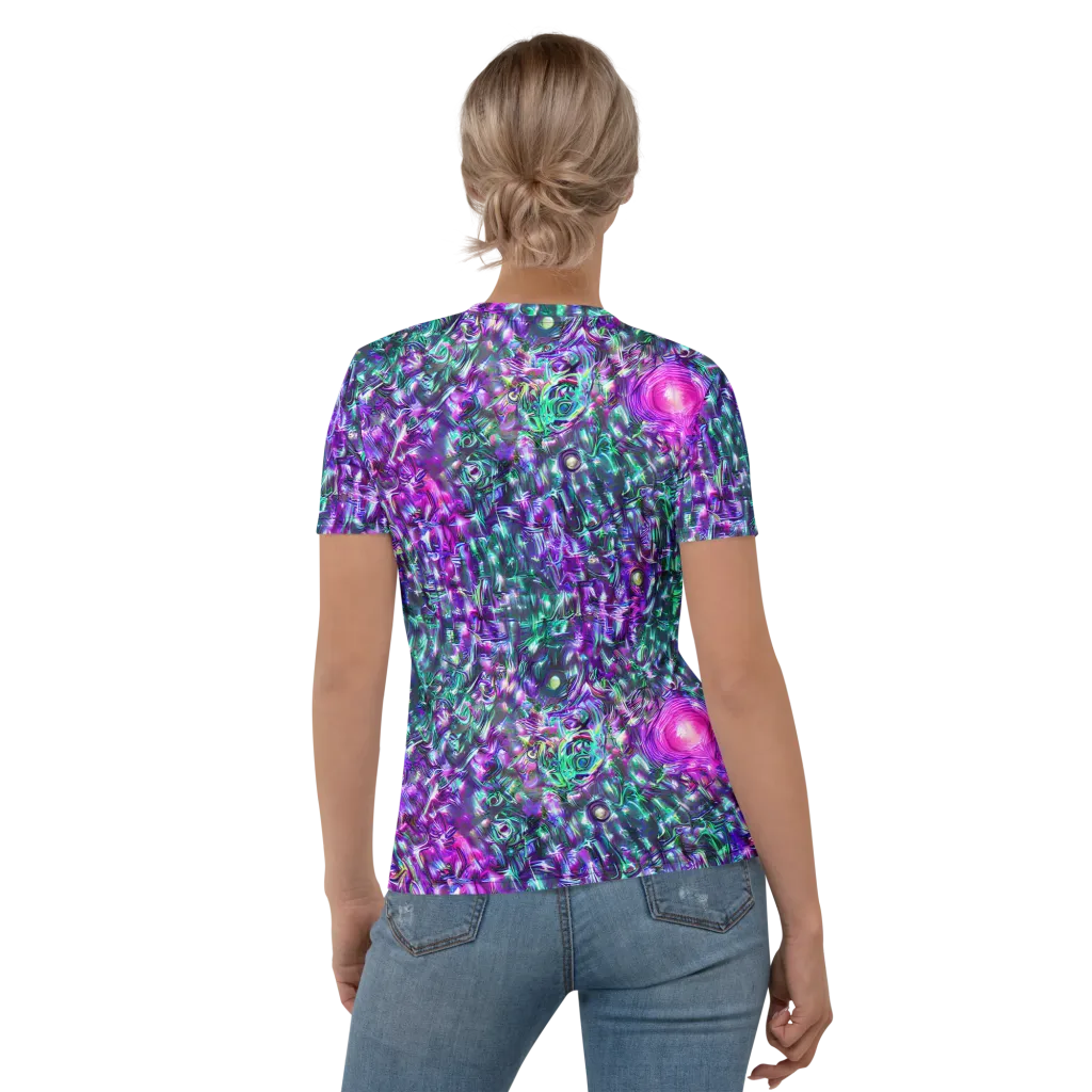 Hyperbloom on Women's Crew Neck T-Shirt — Back