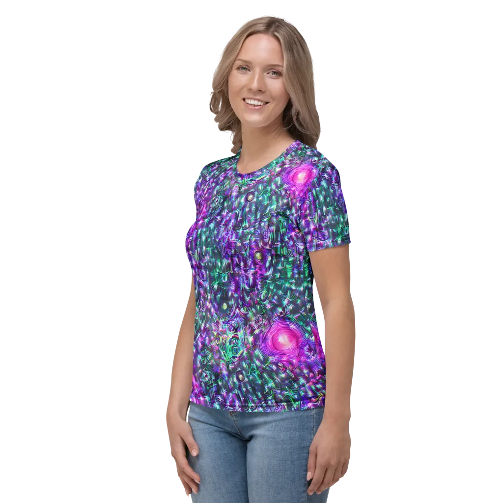 Hyperbloom on Women's Crew Neck T-Shirt — Left