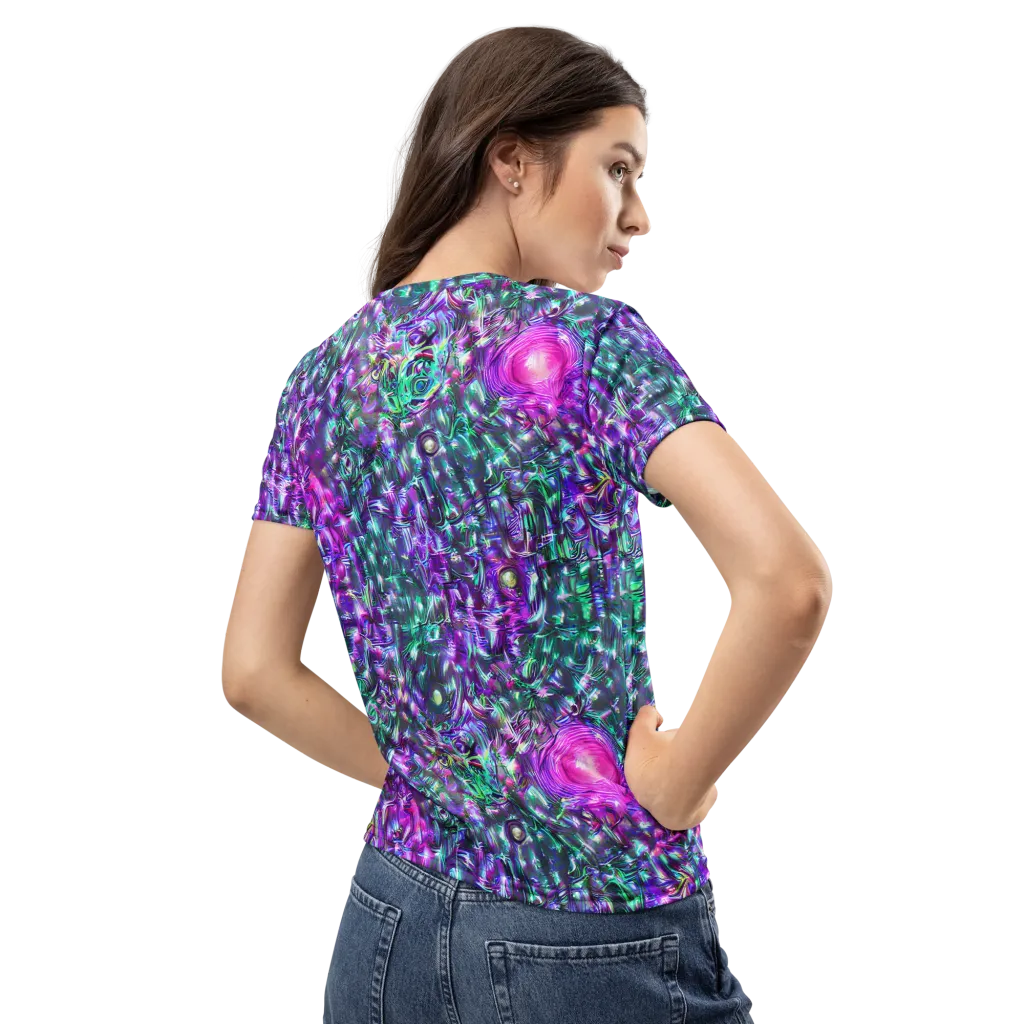 Hyperbloom on Women's Crew Neck T-Shirt — Back