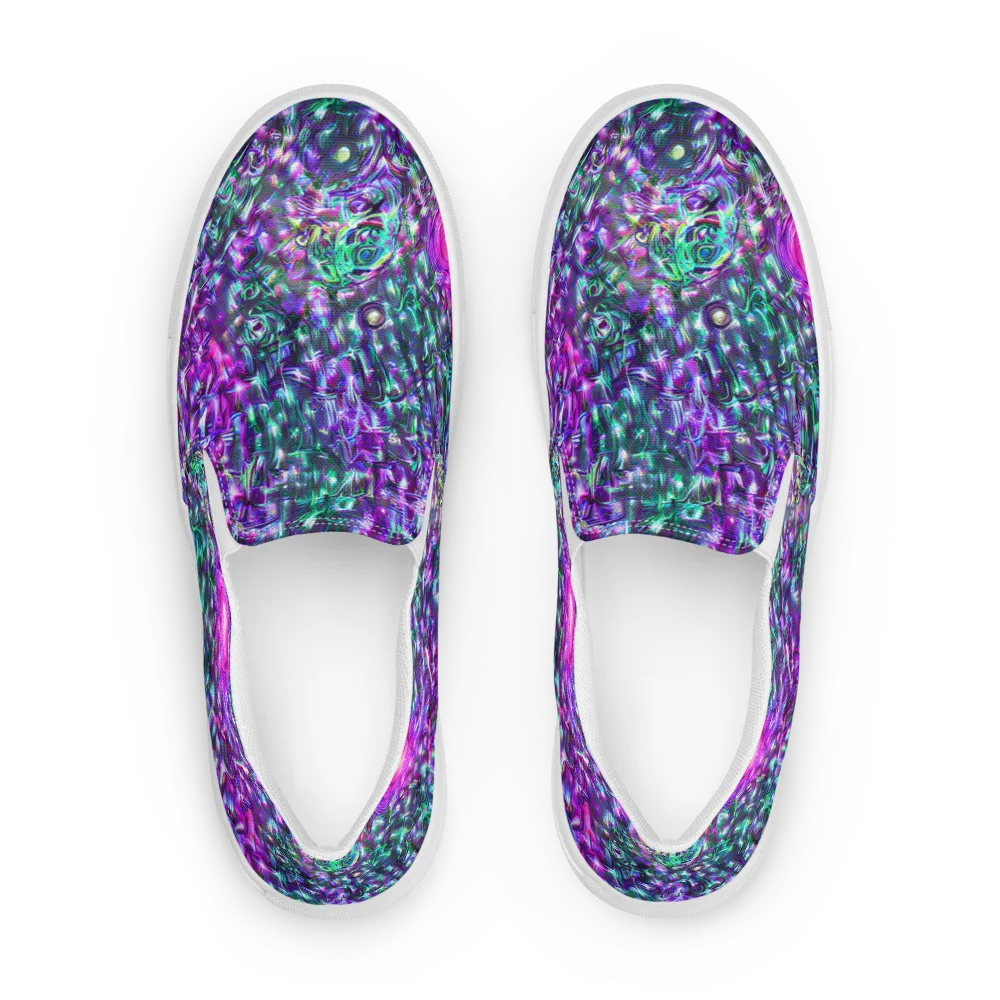 Hyperbloom on Men's Slip-On Canvas Shoes — Front