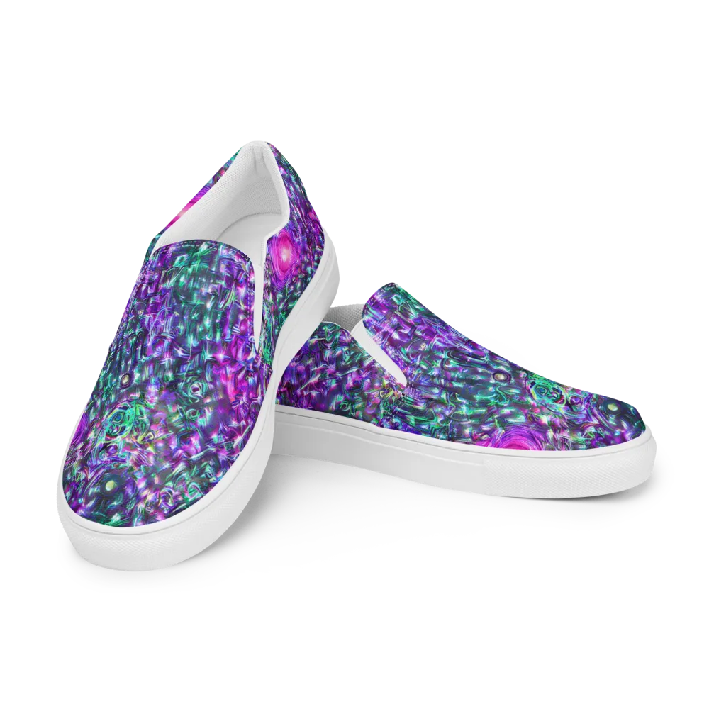 Hyperbloom on Men's Slip-On Canvas Shoes — Left Front