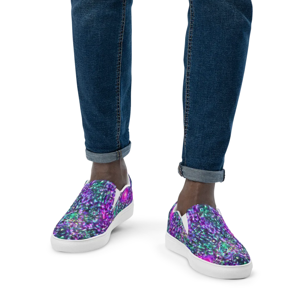 Hyperbloom on Men's Slip-On Canvas Shoes — Front