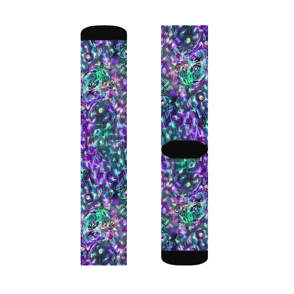 Hyperbloom on Socks — Right Sock