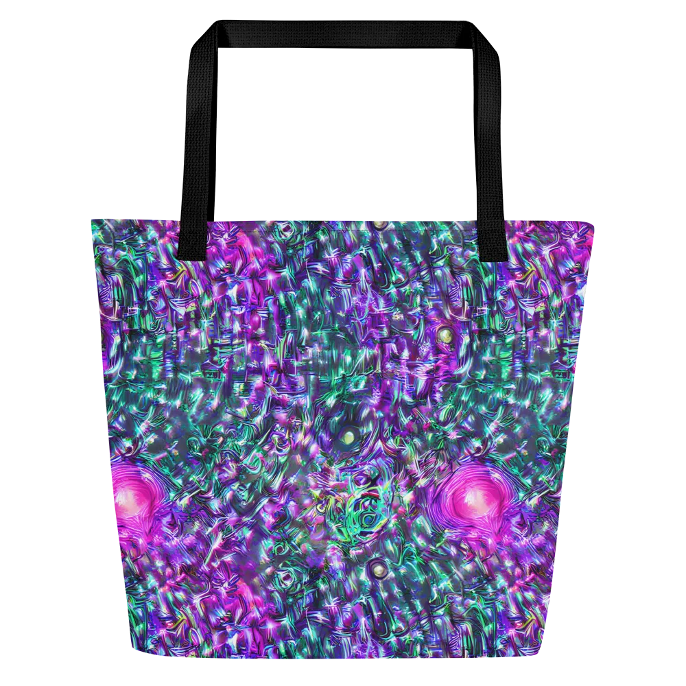 Hyperbloom on Large Tote Bag W/ Pocket — Front