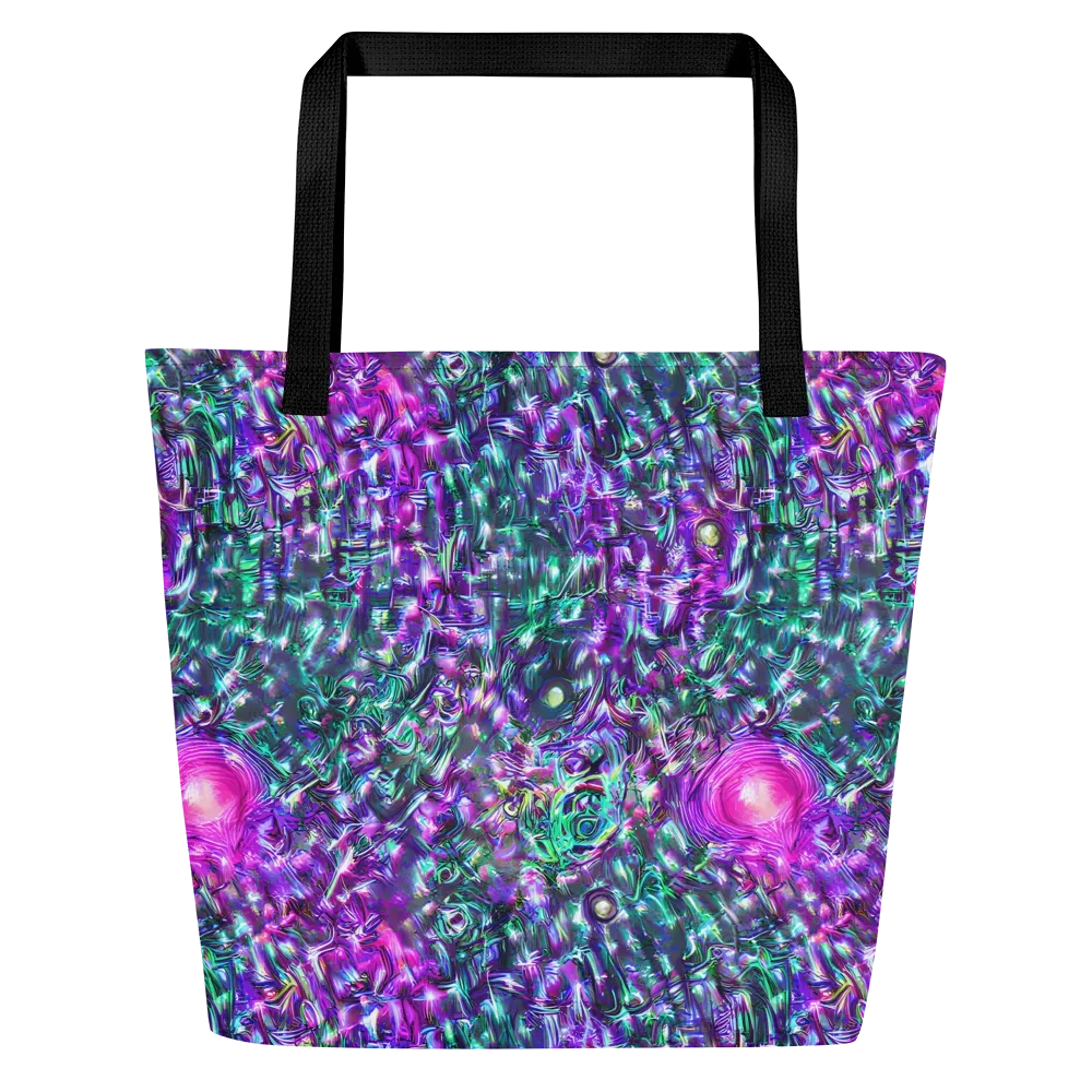 Hyperbloom on Large Tote Bag W/ Pocket — Front