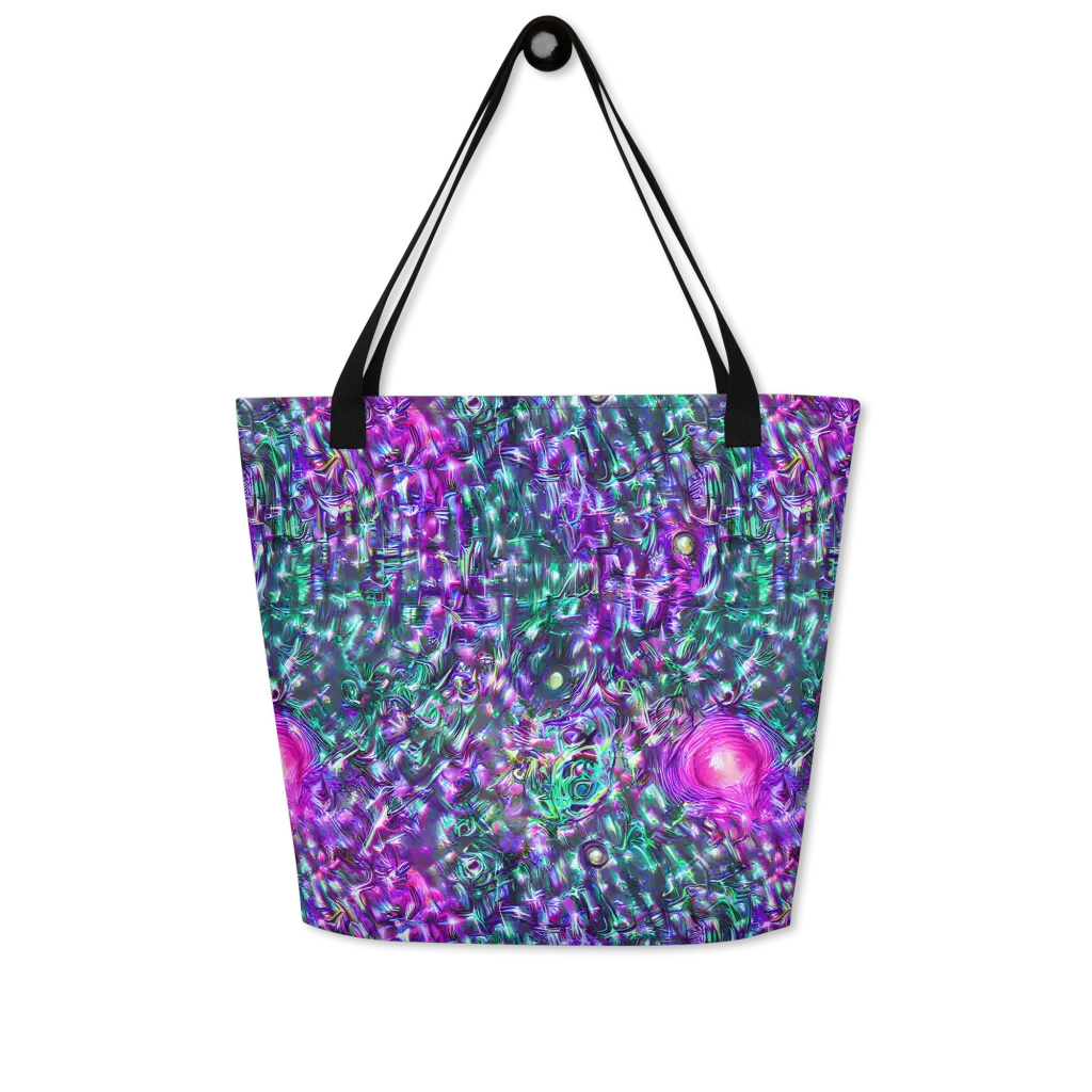 Hyperbloom on Large Tote Bag W/ Pocket — Front
