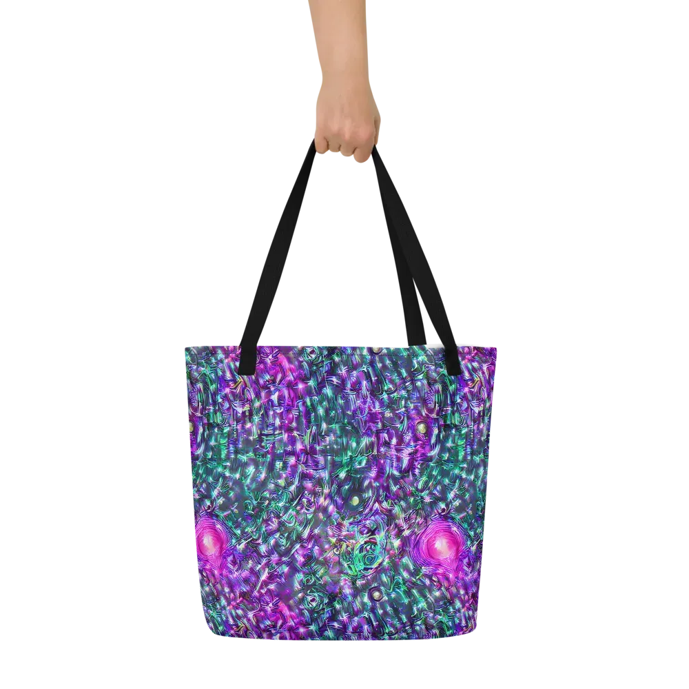 Hyperbloom on Large Tote Bag W/ Pocket — Front