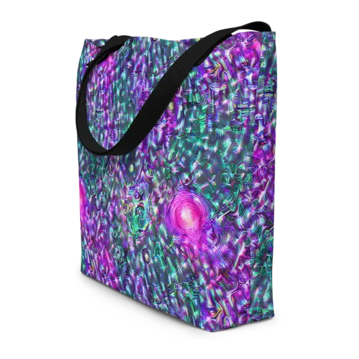 Hyperbloom on a Large Tote Bag W/ Pocket