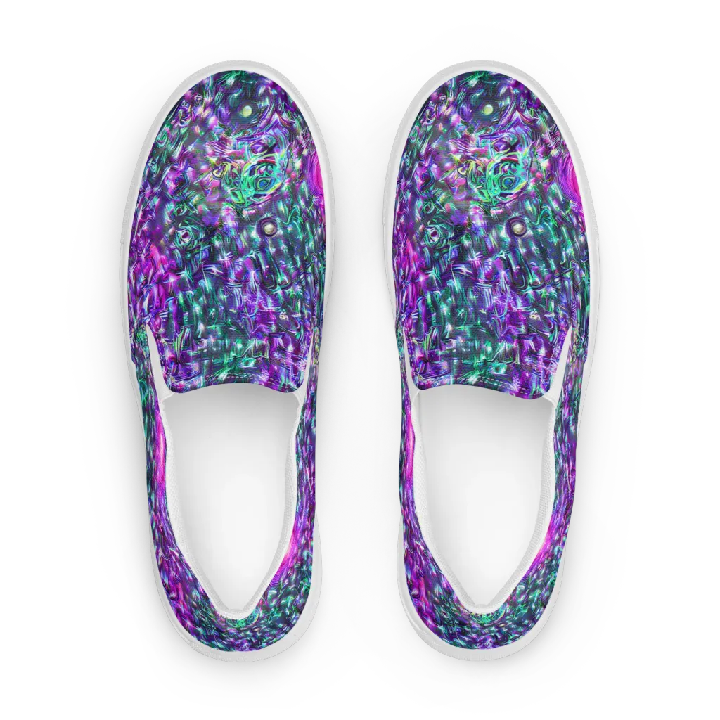 Hyperbloom on Women's Slip-On Canvas Shoes — Front