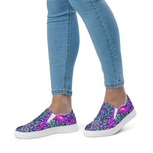 Hyperbloom on a Women's Slip-On Canvas Shoes