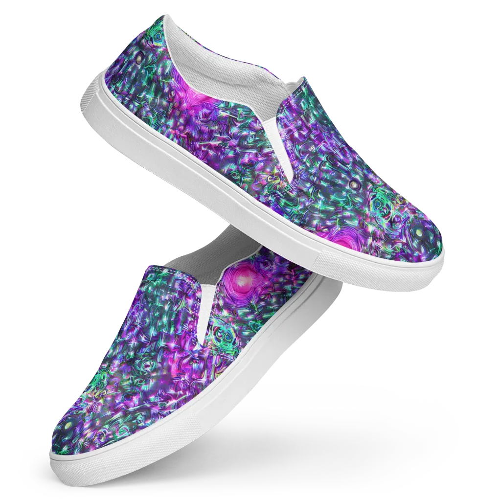 Hyperbloom on Women's Slip-On Canvas Shoes — Front