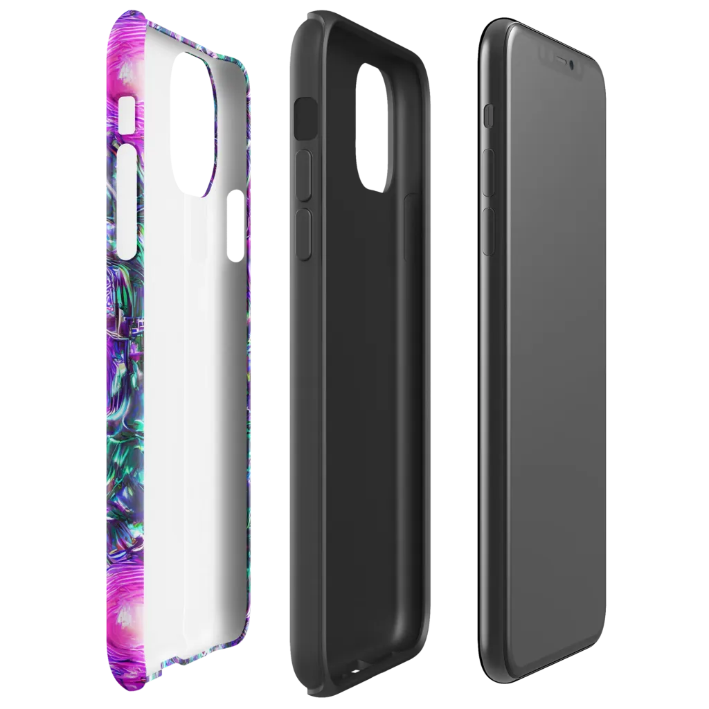 Hyperbloom on Tough Case for iPhone® — Right