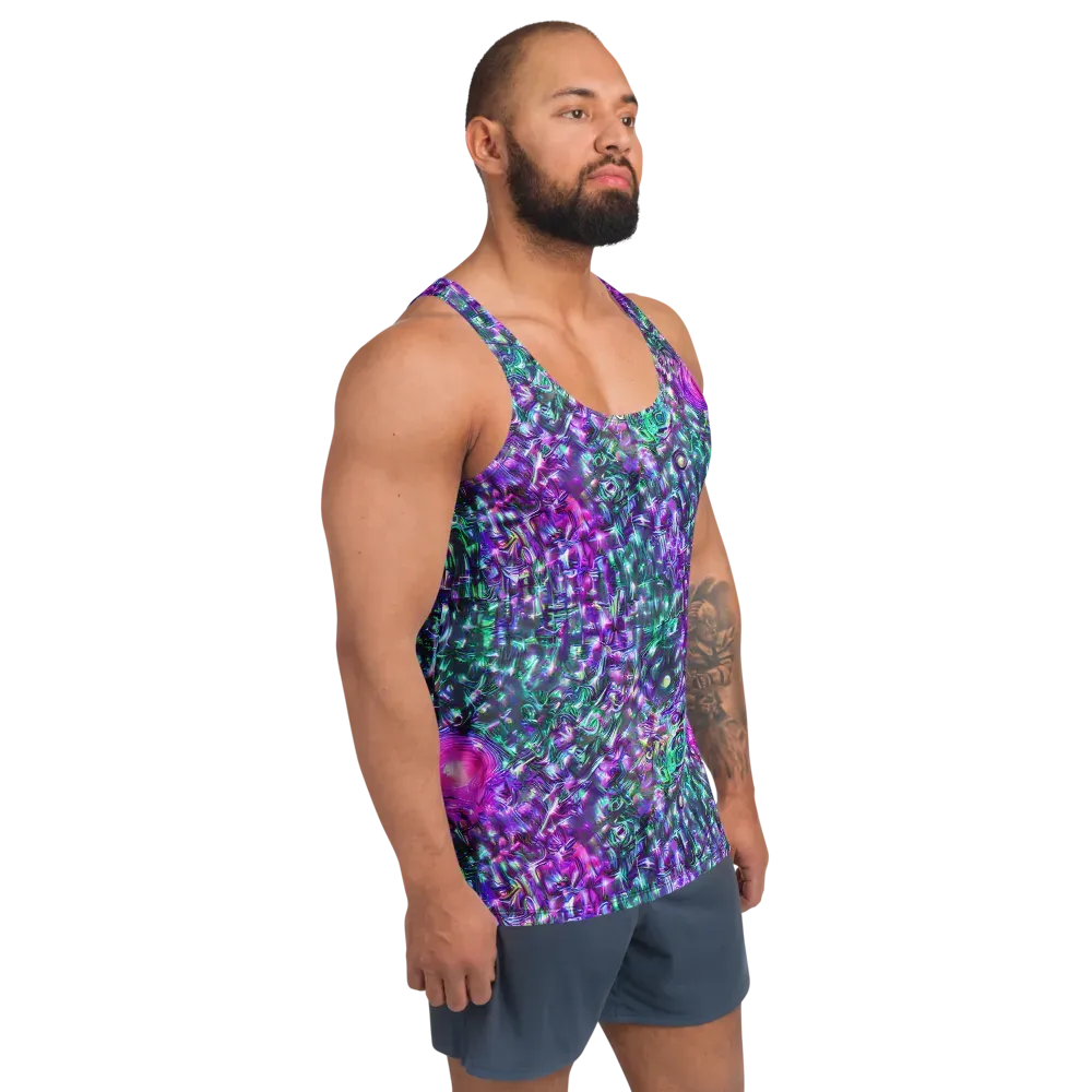 Hyperbloom on Men's Tank Top — Right Front