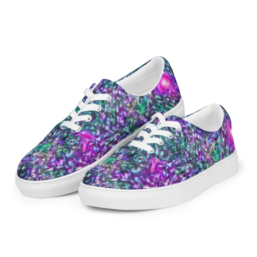 Hyperbloom on a Men's Lace-Up Canvas Shoes