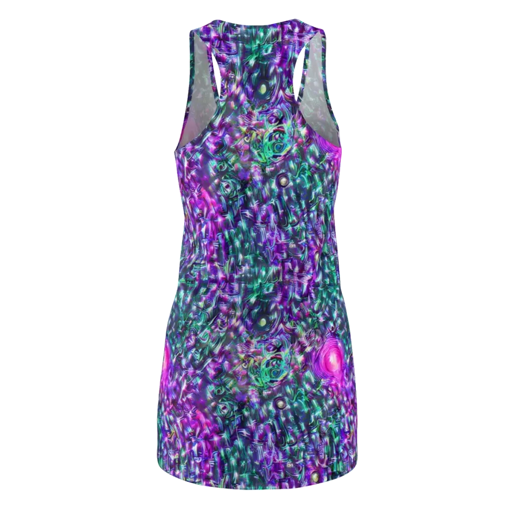 Hyperbloom on Racerback Dress — Back