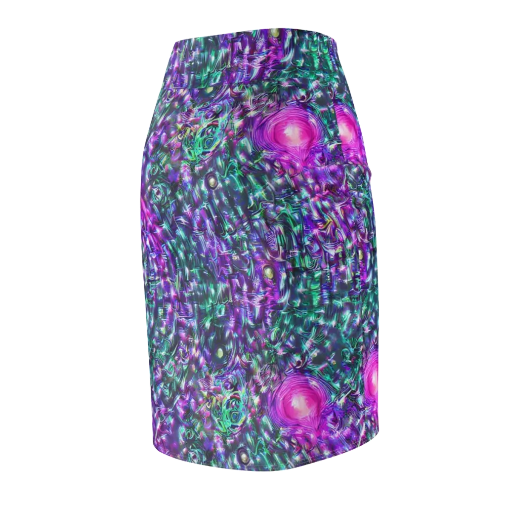 Hyperbloom on Pencil Skirt — Back Side