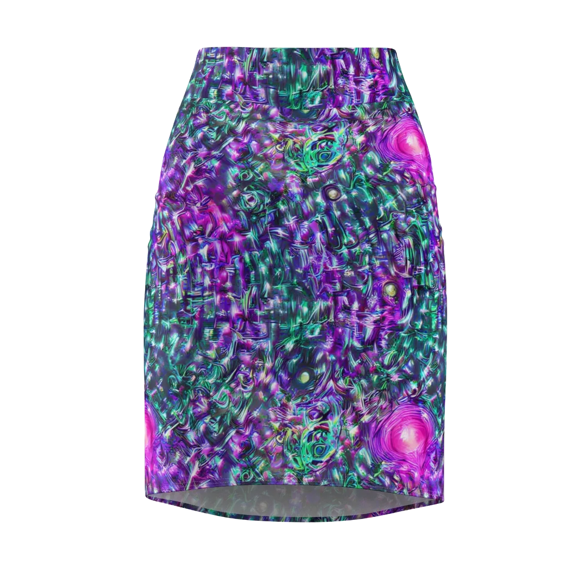 Hyperbloom on Pencil Skirt — Front
