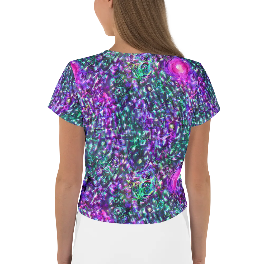 Hyperbloom on Crop Tee — Back