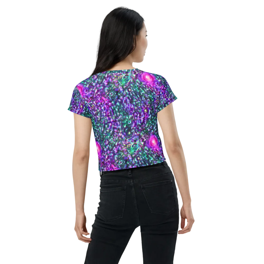Hyperbloom on Crop Tee — Back