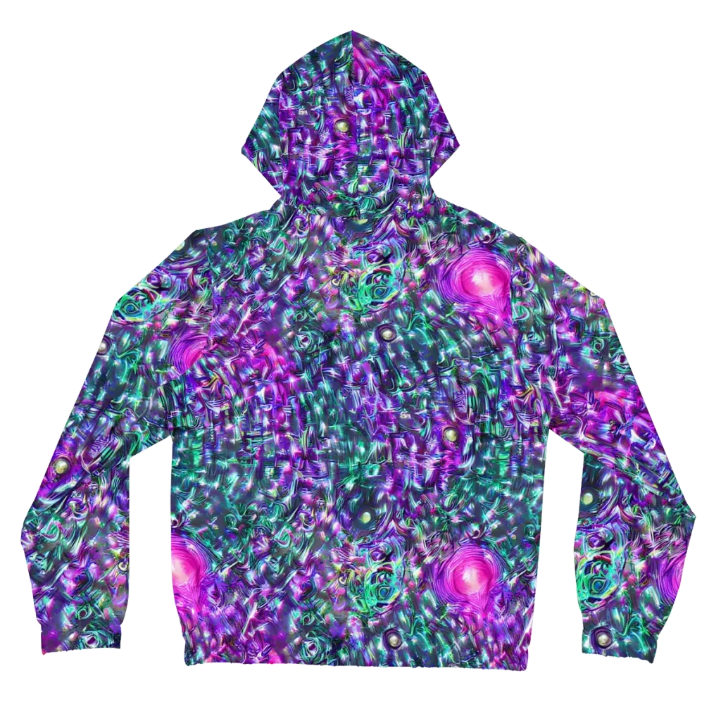 Hyperbloom on Women's Full-Zip Hoodie — Back