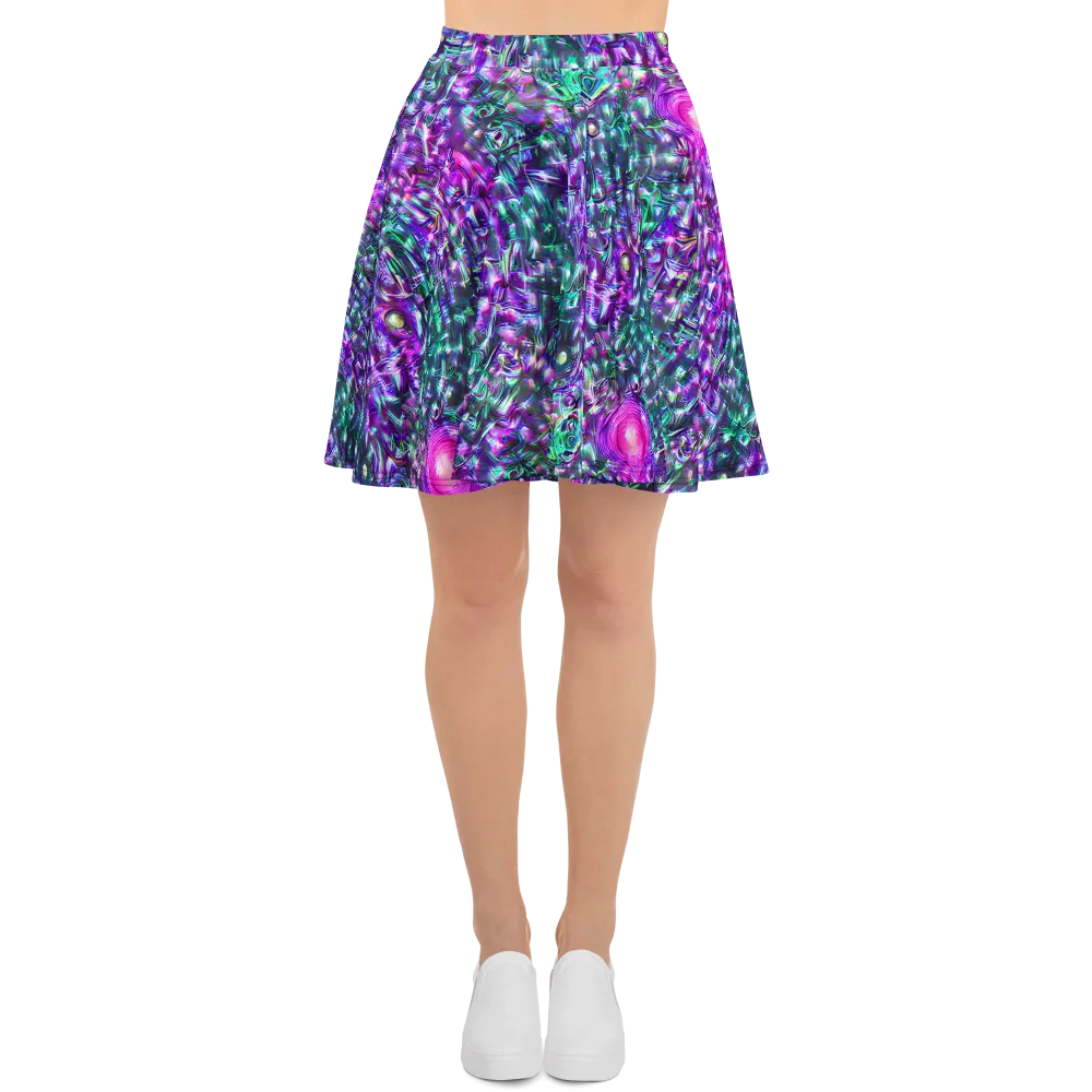 Hyperbloom on Skater Skirt — Front