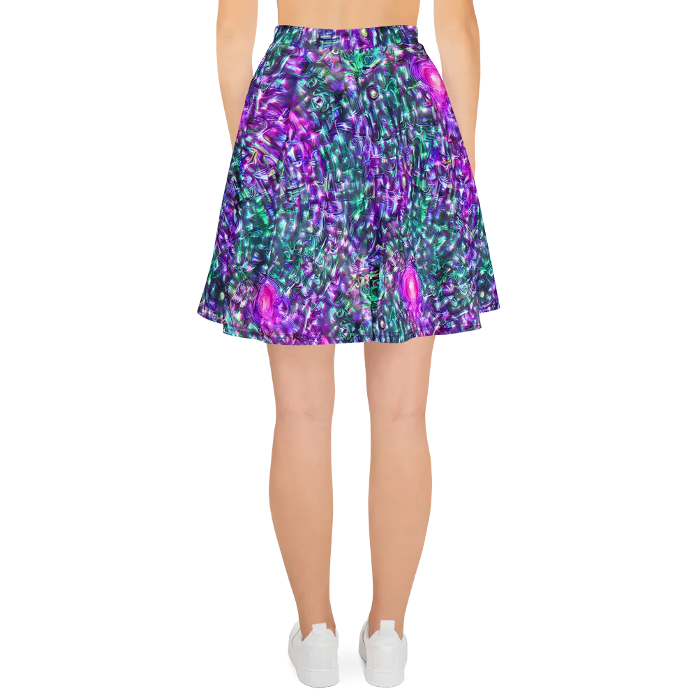 Hyperbloom on Skater Skirt — Back