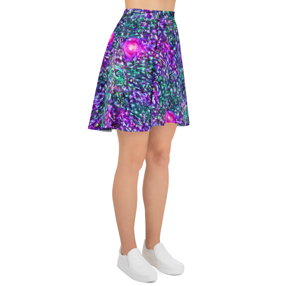 Hyperbloom on Skater Skirt — Right