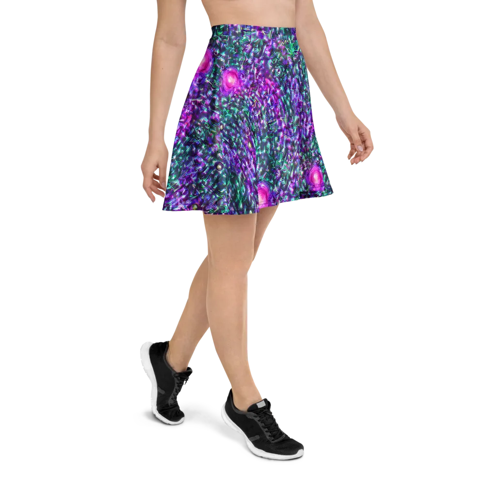 Hyperbloom on Skater Skirt — Right