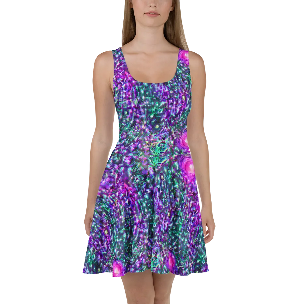 Hyperbloom on Skater Dress — Front