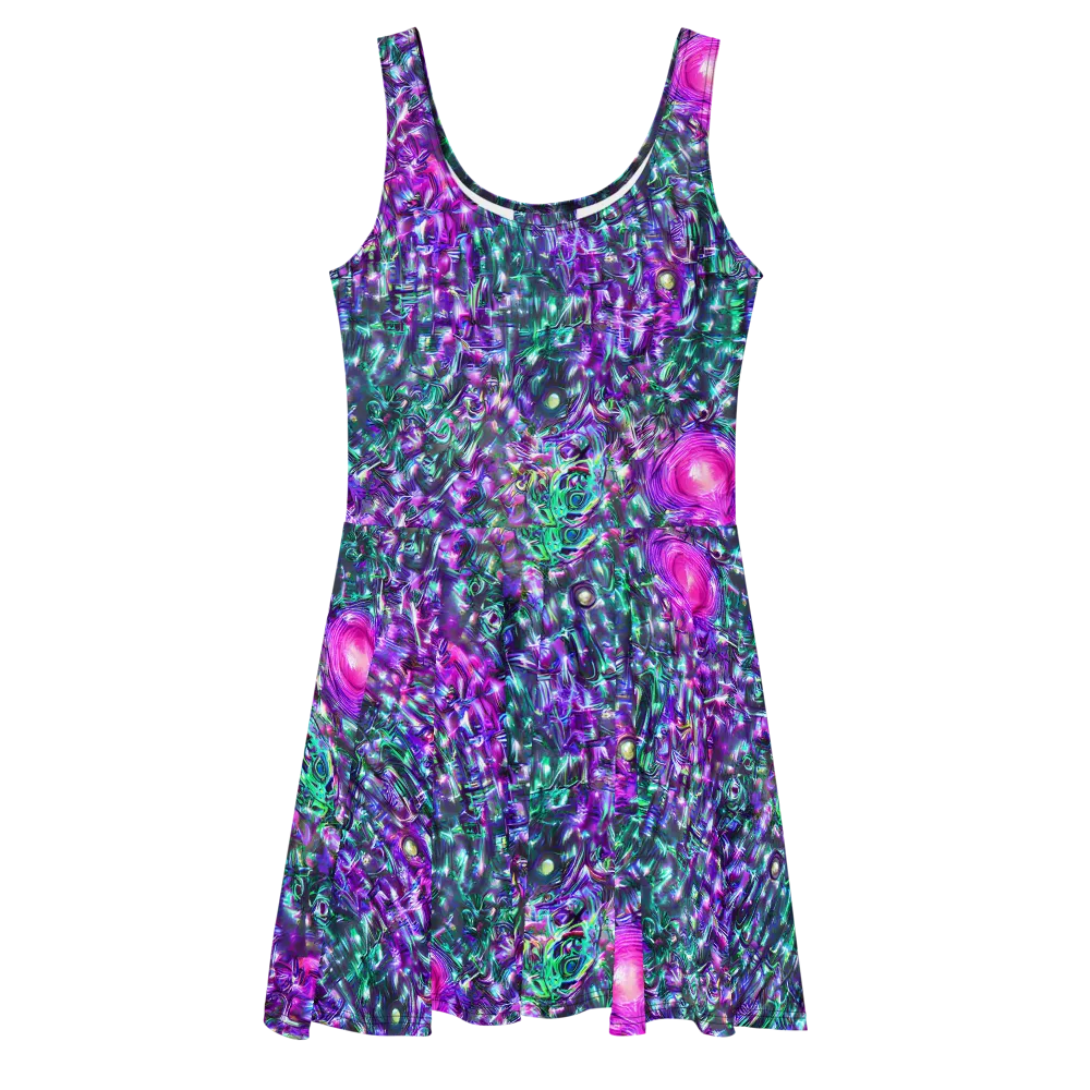 Hyperbloom on Skater Dress — Front