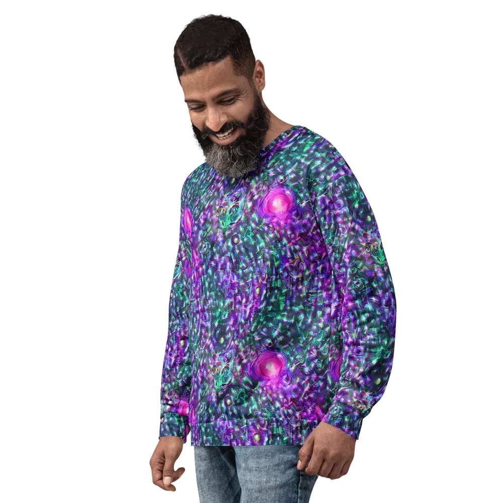 Hyperbloom on Sweatshirt — Left Front