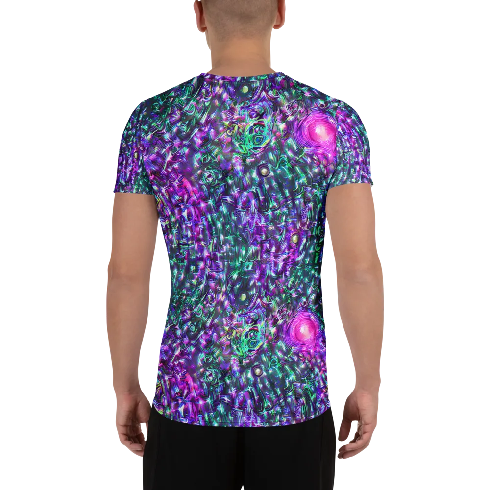 Hyperbloom on Men's Athletic T-Shirt — Back