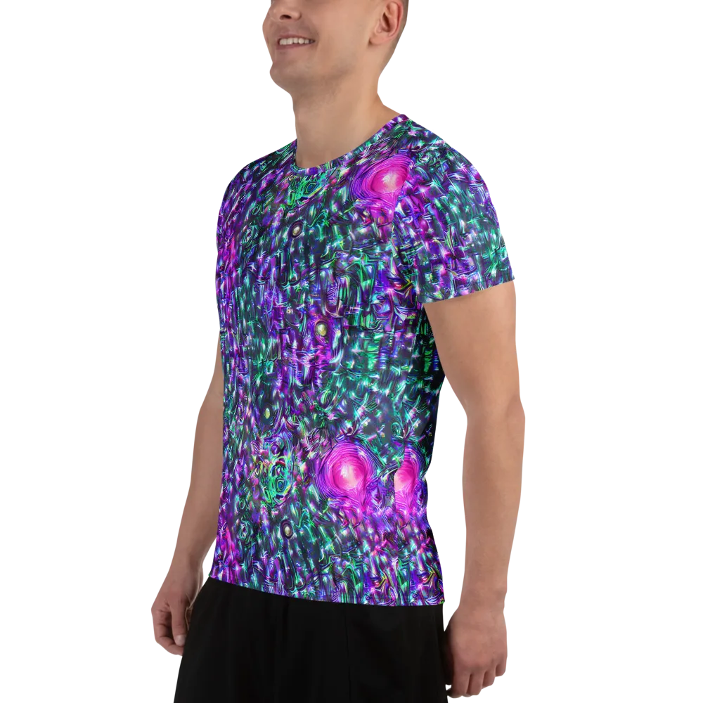 Hyperbloom on Men's Athletic T-Shirt — Left