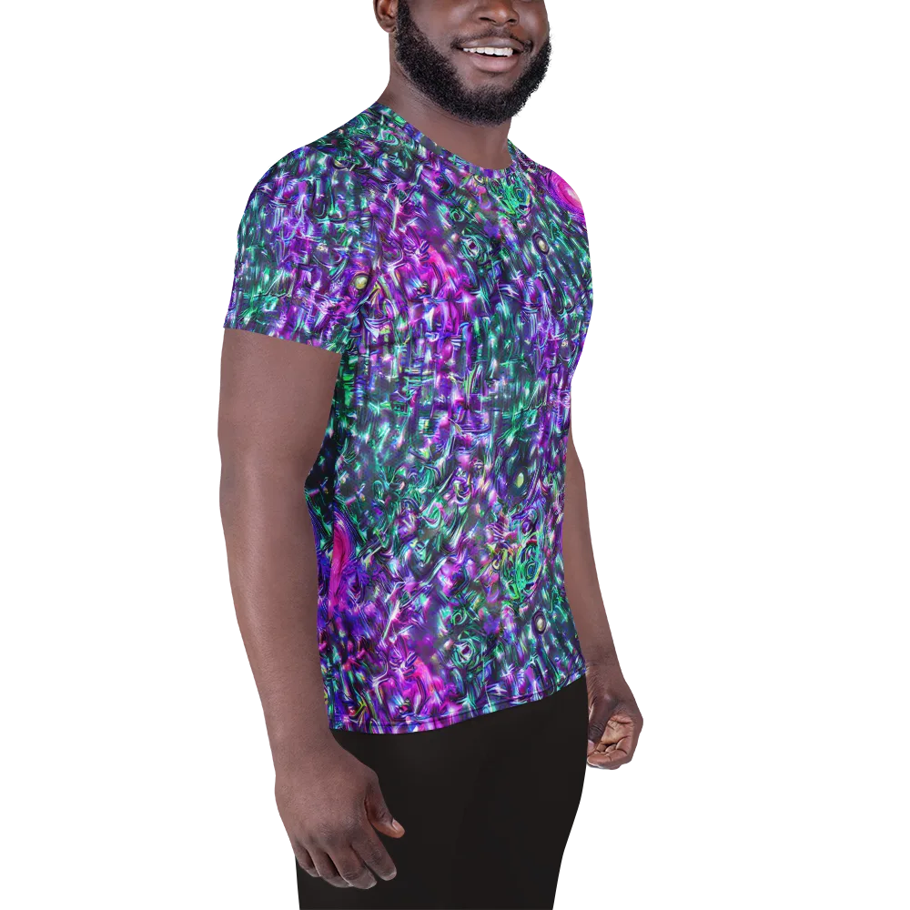 Hyperbloom on Men's Athletic T-Shirt — Right