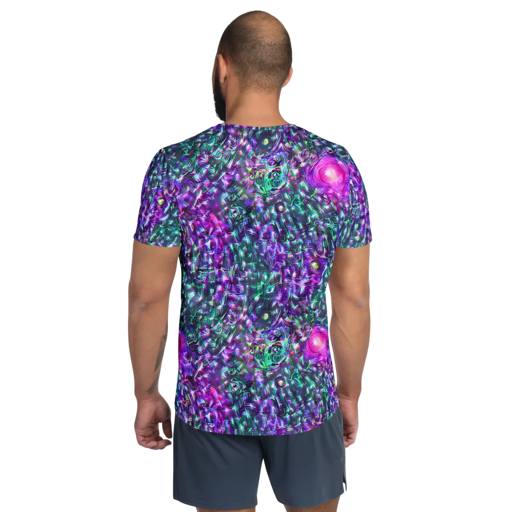 Hyperbloom on Men's Athletic T-Shirt — Back