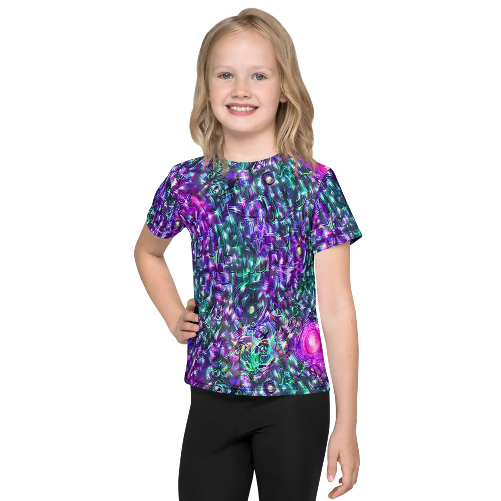 Hyperbloom on Kids Crew Neck T-Shirt — Front
