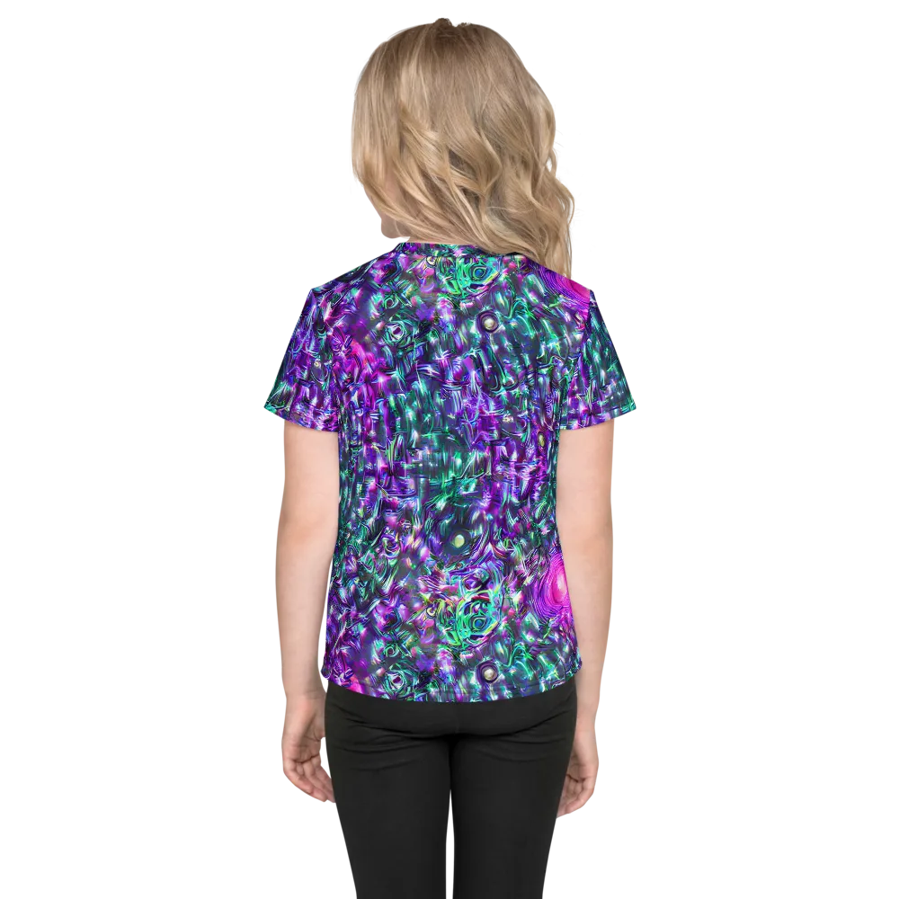 Hyperbloom on Kids Crew Neck T-Shirt — Back