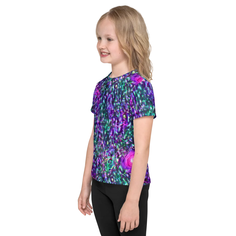 Hyperbloom on Kids Crew Neck T-Shirt — Left