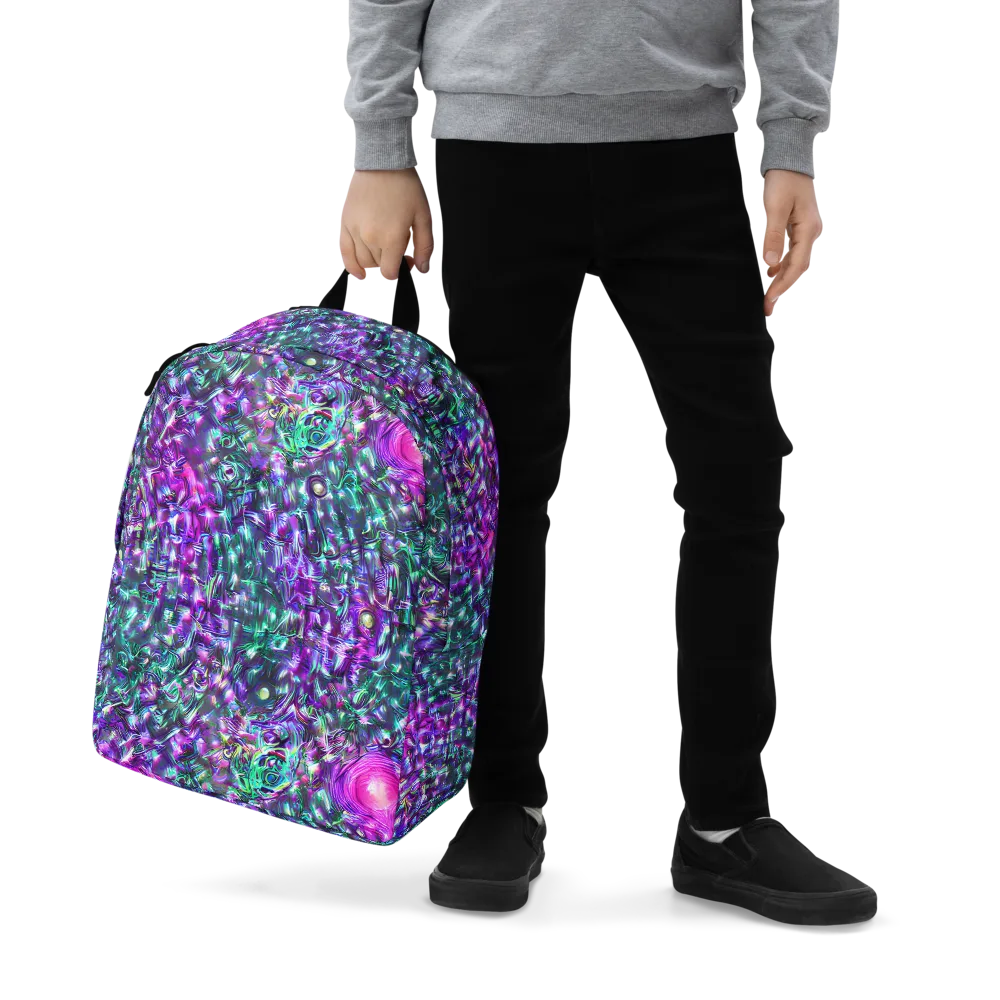 Hyperbloom on Minimalist Backpack — Zoomed-in