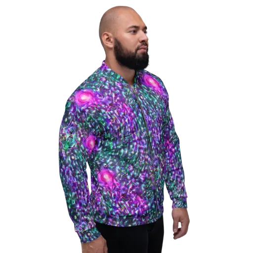 Hyperbloom on a Bomber Jacket