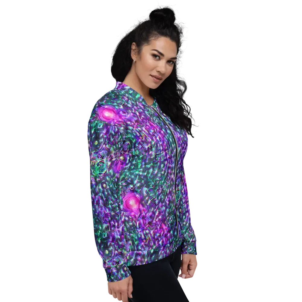 Hyperbloom on Bomber Jacket — Right