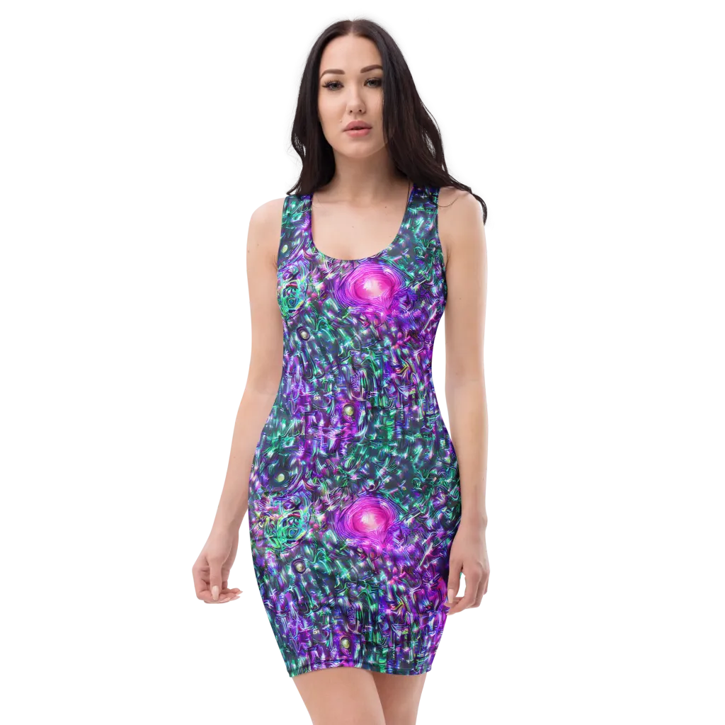 Hyperbloom on Bodycon Dress — Front